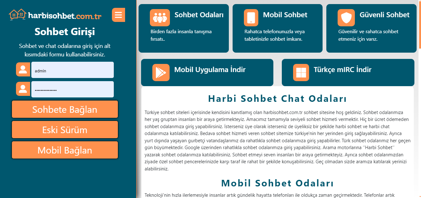 Bedava Sohbet Odaları – Bedava Chat Sitesi