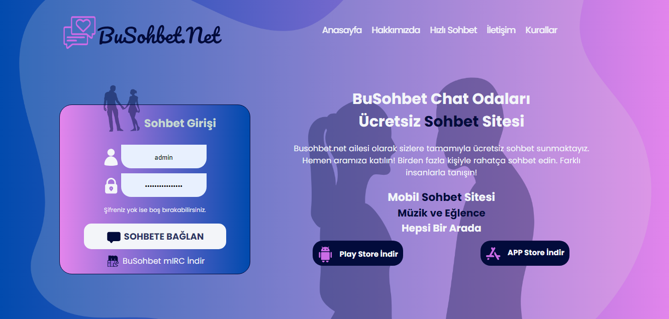 Sohbet Odaları – CHAT Sitesi